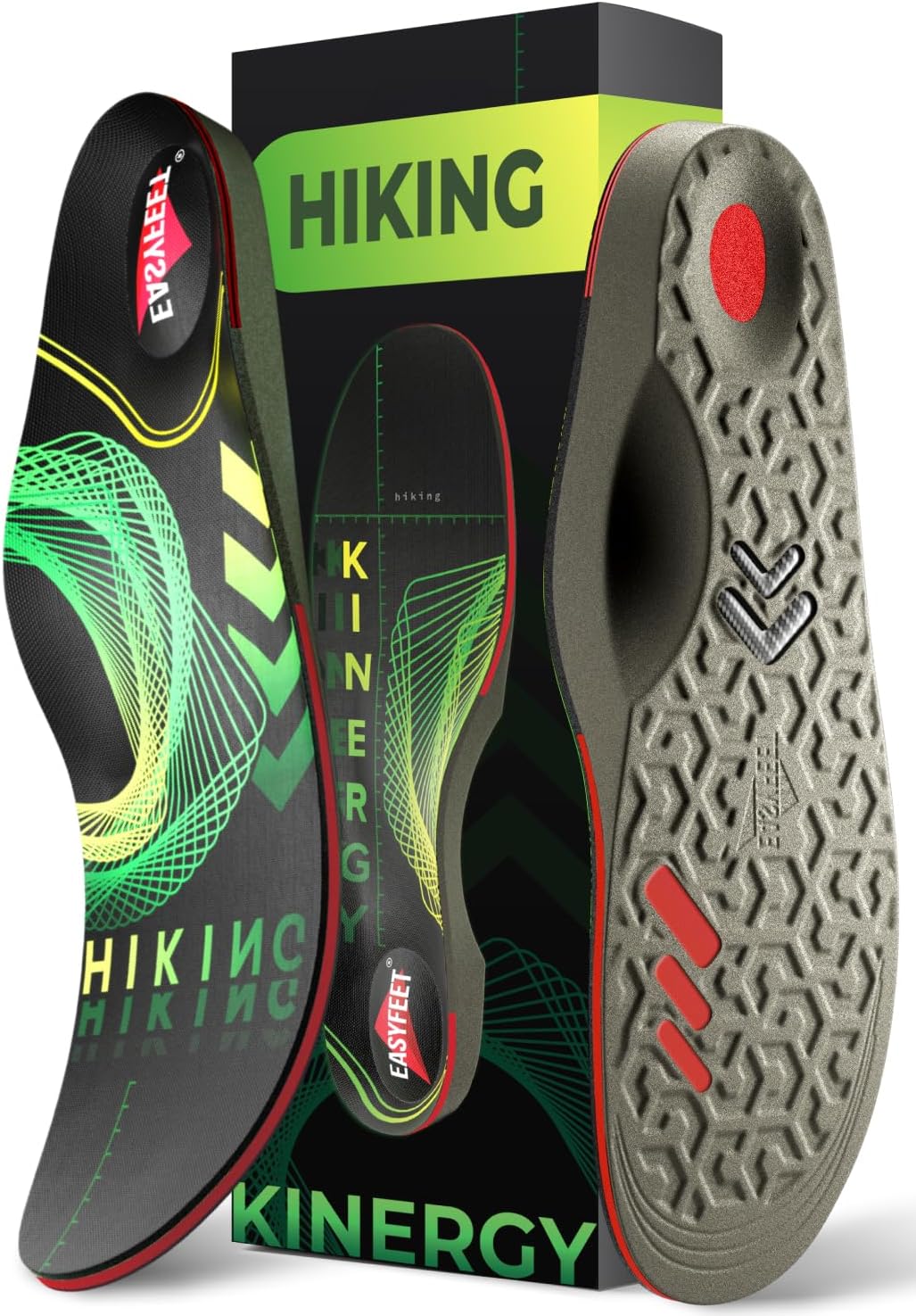 Hiking Boot Insoles for Men and Women - Ultimate Arch Support