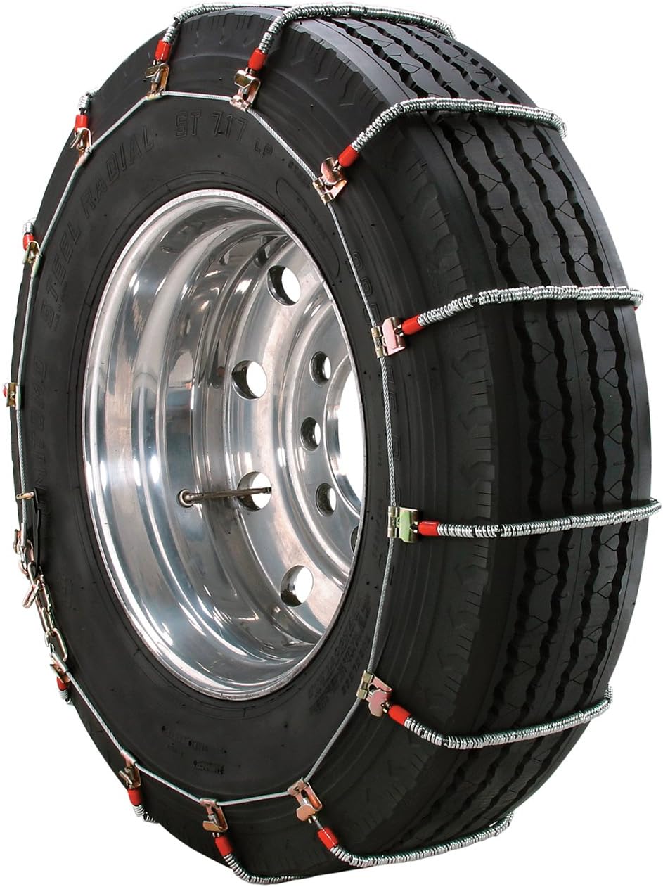 SCC TA1943 Heavy Duty Truck Singles Tire Traction Chain Set
