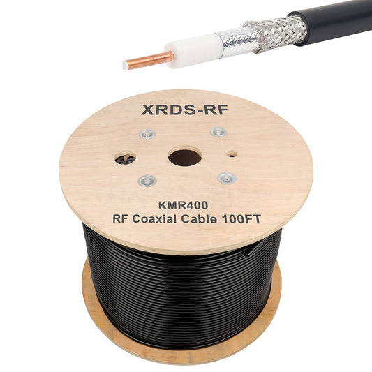 Ultra Low Loss 100FT KMR400 Coaxial Cable for Reliable Signals