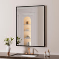 Black Bathroom Mirror 20in x 30in Rectangle - Modern Wall Mirror