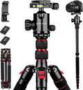 Camera Tripod 80in Aluminum Heavy Duty Stand - 360 Ball Head
