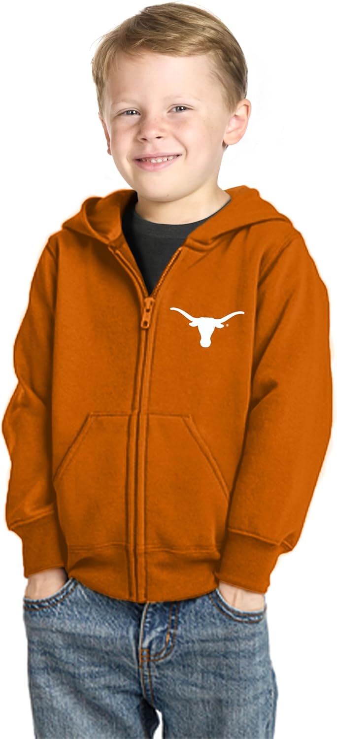 Toddler Full Zip Fleece Hoodie with Team Logo for Young Fans