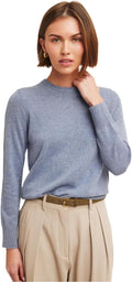 NAADAM Women's Cashmere Crewneck Sweater for Everyday Elegance