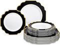 OCCASIONS 80 Plates Pack (40 Guests) - Elegant Disposable Plates