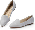 MUSSHOE Flat Shoes Women Comfortable Slip on Women's (Style 4CM1)