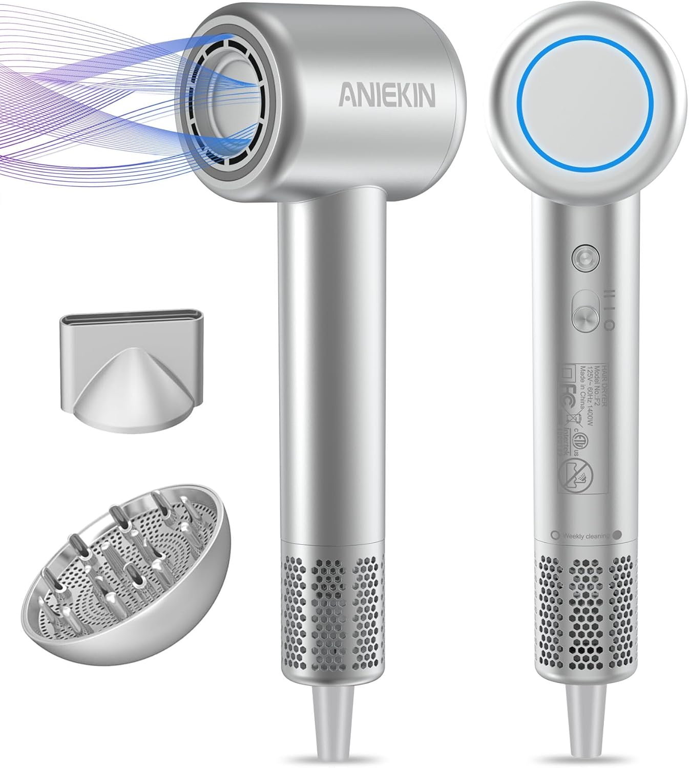 High-Speed Ionic Hair Dryer for Fast Drying and Travel Use