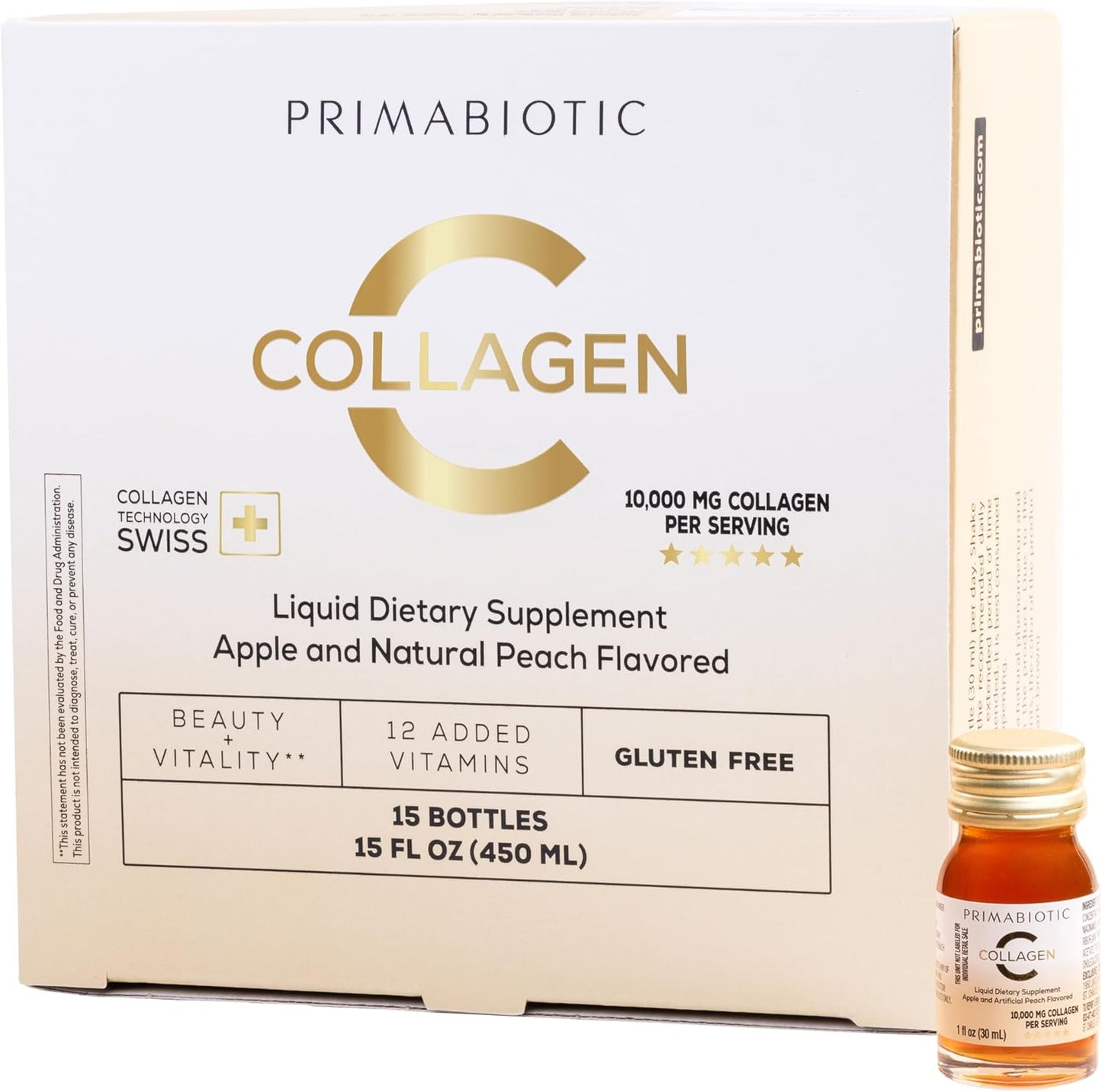 PRIMABIOTIC Liquid Collagen with 10,000 Mg for Healthy Skin