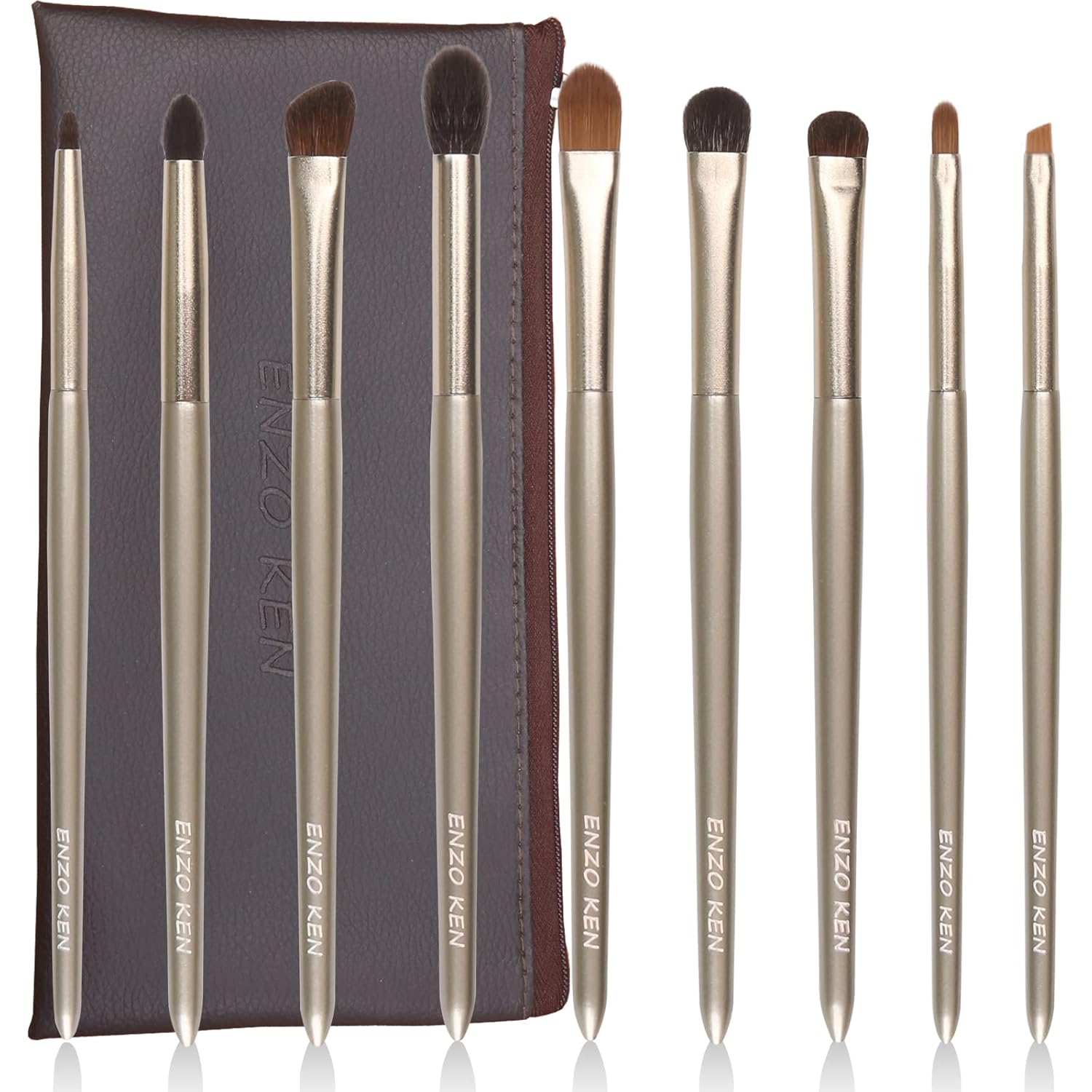 Natural Goat Hair Eye Shadow Brush Set for Professional Makeup