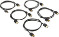 Monoprice 8K Ultra High Speed Slim HDMI Cable 5-Pack - Slim 48Gbps