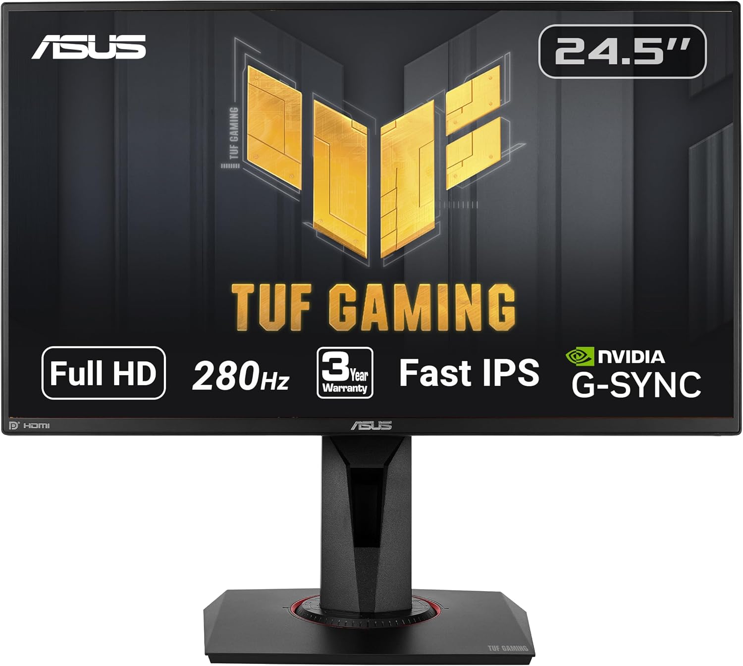 ASUS TUF Gaming 280Hz Monitor - Ultra-Fast 1ms Response Time