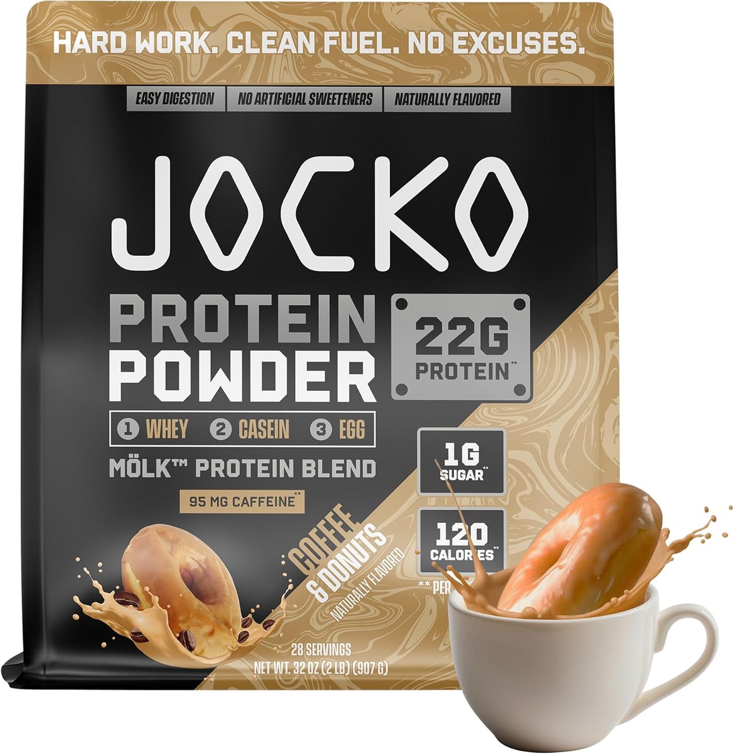 Jocko Fuel Molk Whey Protein Powder for Muscle Recovery & Growth