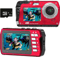 Underwater Camera 4K 48MP Waterproof Digital Camera - Dual Screen