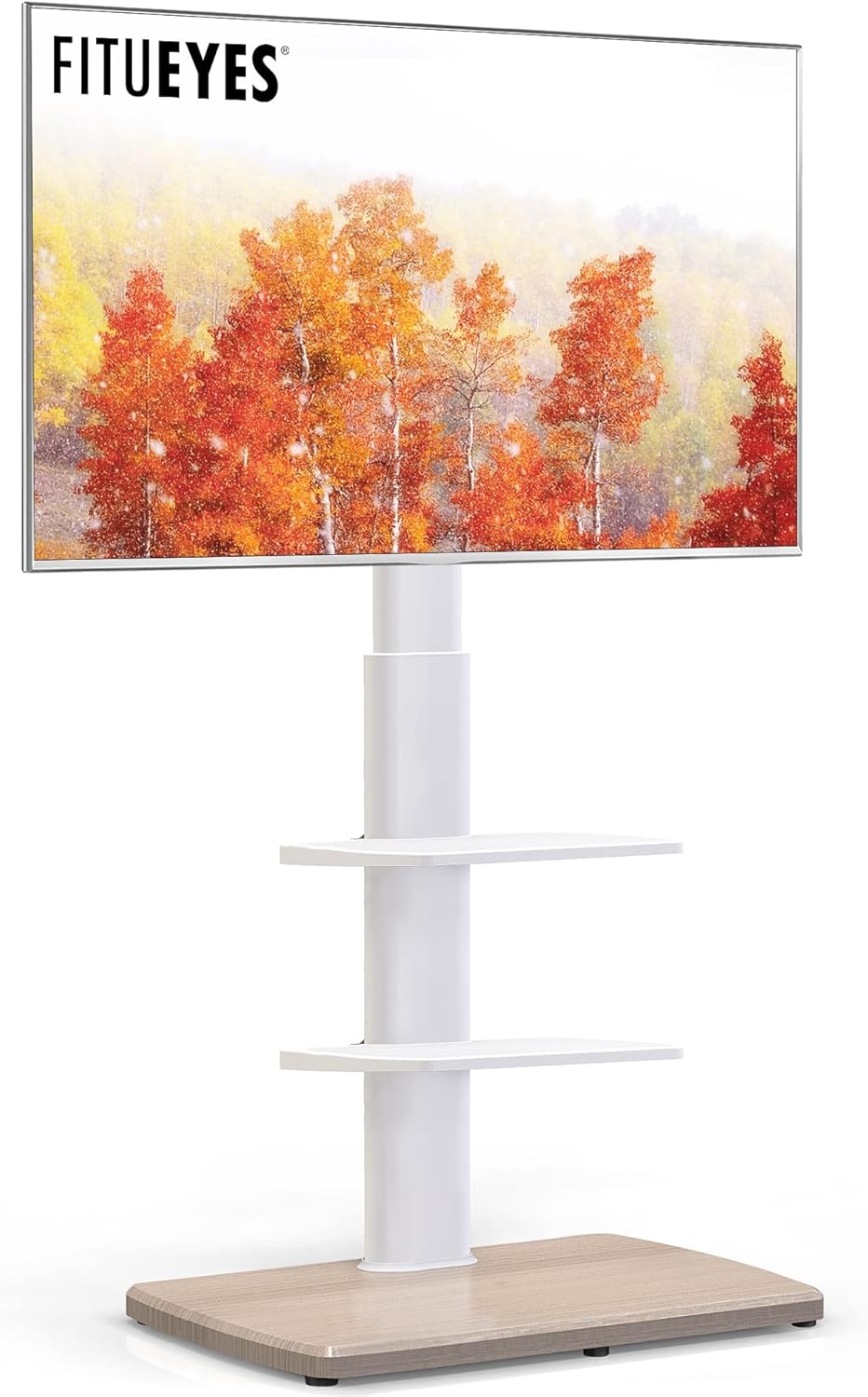 FITUEYES Floor TV Stand for 32 to 70 Inch TVs with Shelves