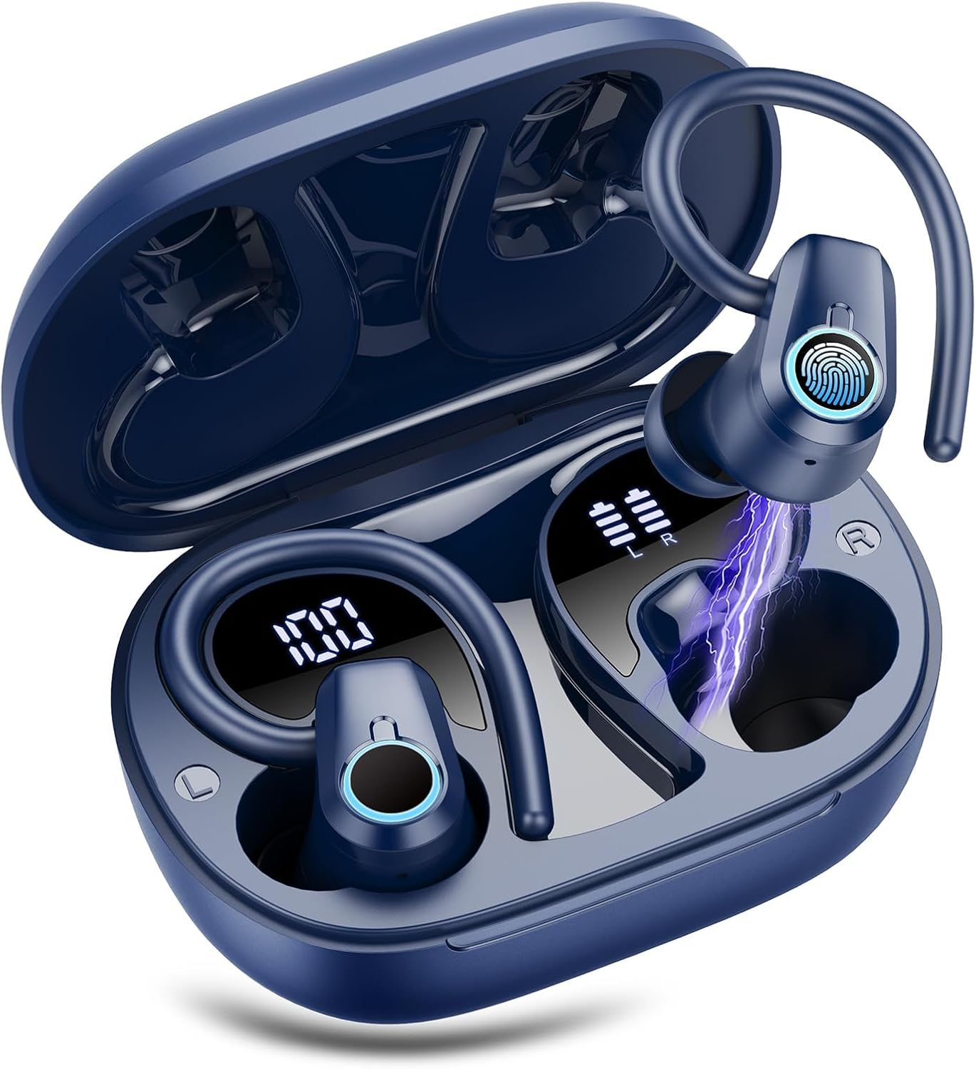 50H Wireless Earbuds: Sport Ready, Deep Blue