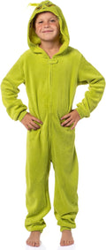 Dr. Seuss GRINCH Hooded Pajama Union Suit for Women - Microfleece Cozy