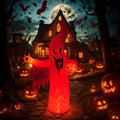 Halloween Inflatable Ghost Decoration LED Color Changing Lights - 8FT