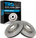 TRQ Front Brake Rotors Set Vented - Direct Fit OEM Replacement