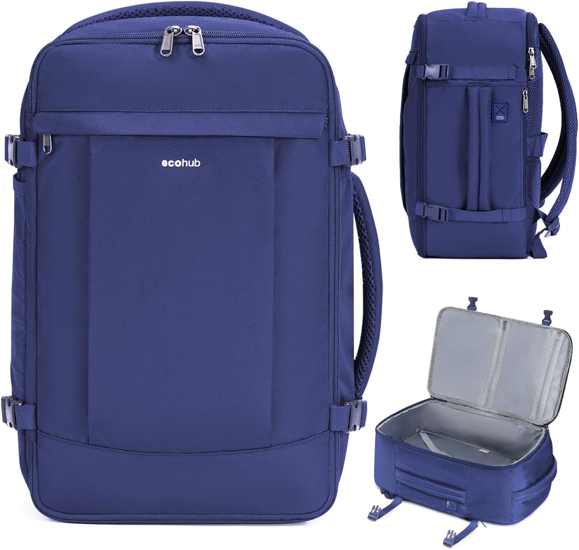 ECOHUB Travel Backpack for Men Women with USB Charging Hole