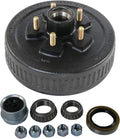 JDMSPEED 10in x 2-1/4in Trailer Brake Hub Drum Kit for 3500 Lbs