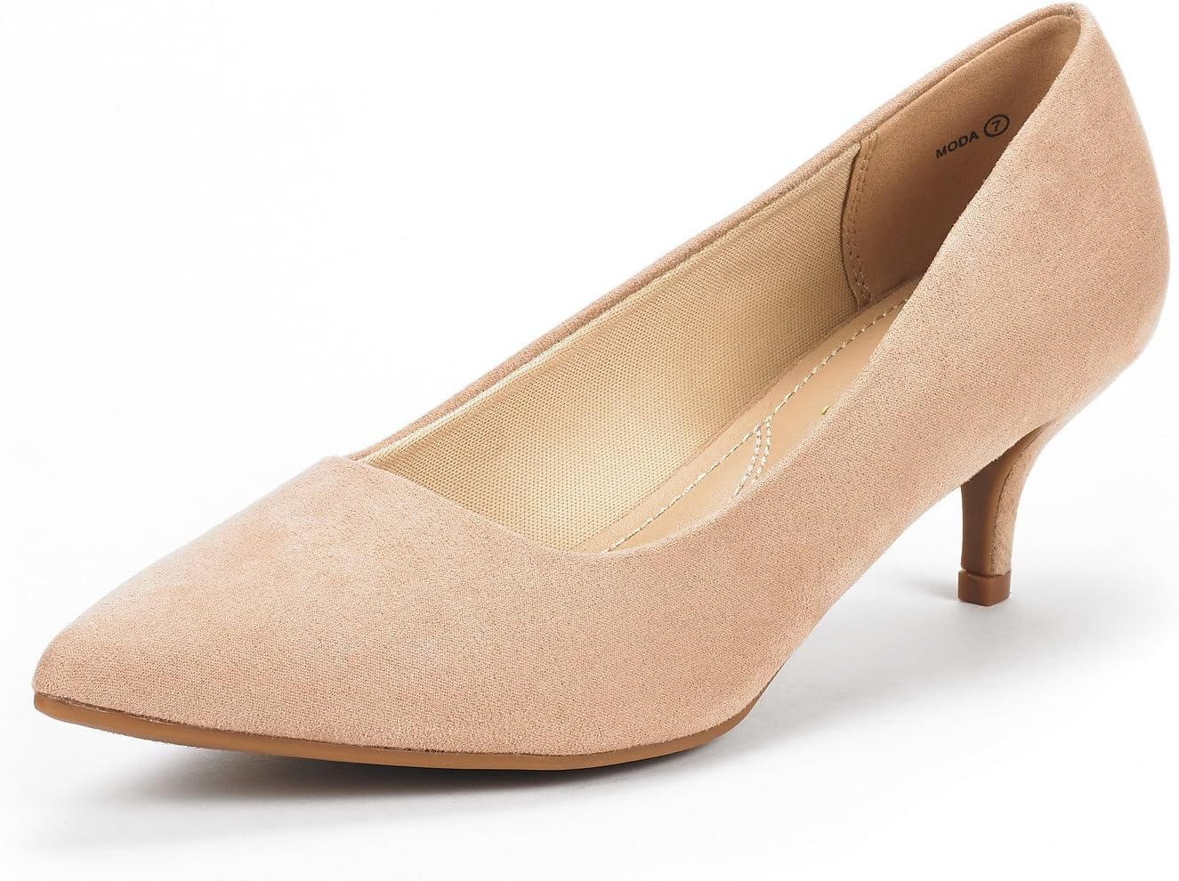 DREAM PAIRS Women's Comfortable Kitten Heel Pointed Toe Shoes