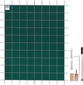Pool Safety Cover Fits 12x24 ft Rectangle - Tight Mesh Winter Guard