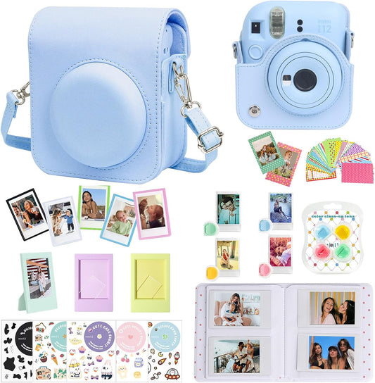 Instax Mini 12 Accessory Bundle - Pastel Blue