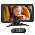 Baby Car Mirror Camera for 2 Kids - 1080P HD Rear Seat Monitor