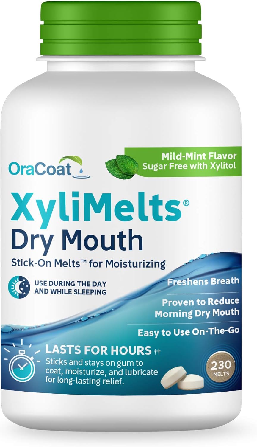 XyliMelts for Dry Mouth - 8 Hour Relief with Mint Flavor
