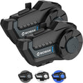 Moman Motorcycle Intercom H2 Pro 2-Pack Carbon Fiber - Clear Rider