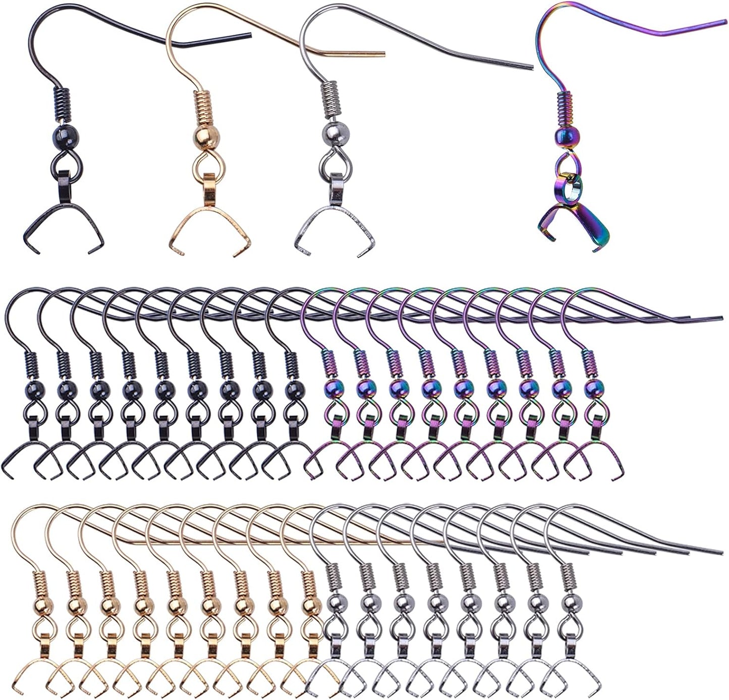 Hypoallergenic Stainless Steel Earring Hooks for DIY Jewelry Making
