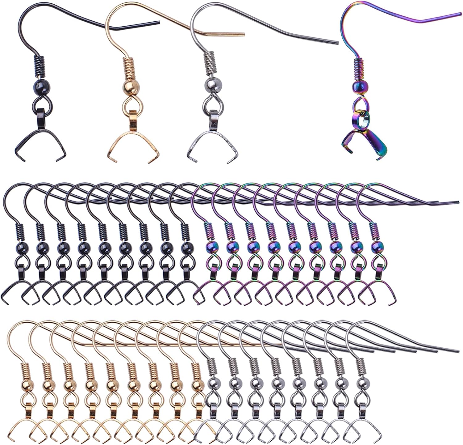 Hypoallergenic Stainless Steel Earring Hooks for DIY Jewelry Making