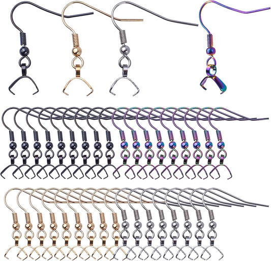 Hypoallergenic Stainless Steel Earring Hooks for DIY Jewelry Making