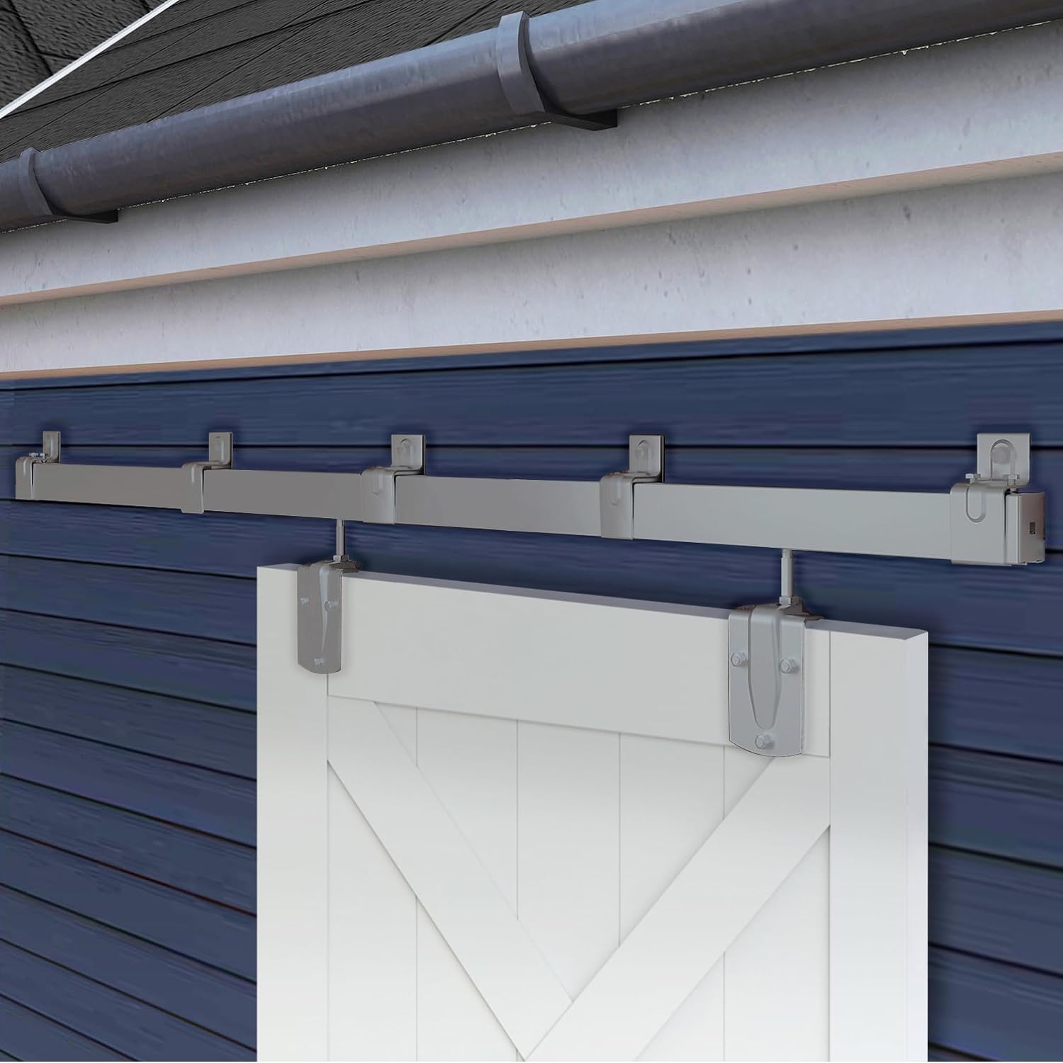 Heavy Duty 6FT Sliding Barn Door Hardware Kit for Indoor Use