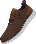 Men's Knit Oxfords Casual Dress Sneakers - Lightweight Comfort