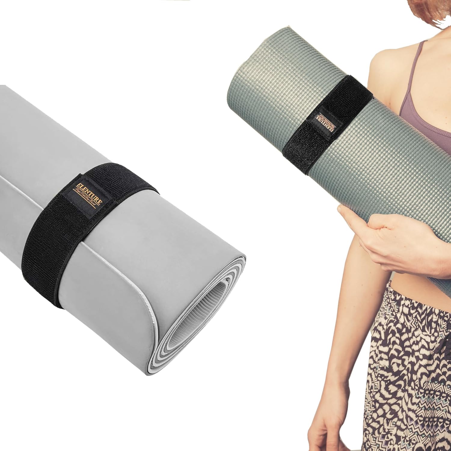 Flexible Yoga Mat Strap - Secure, Hands-Free Storage