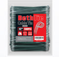 12 Inch Garden Green Zip Ties 2500 Pack - Durable 65 lb Strength