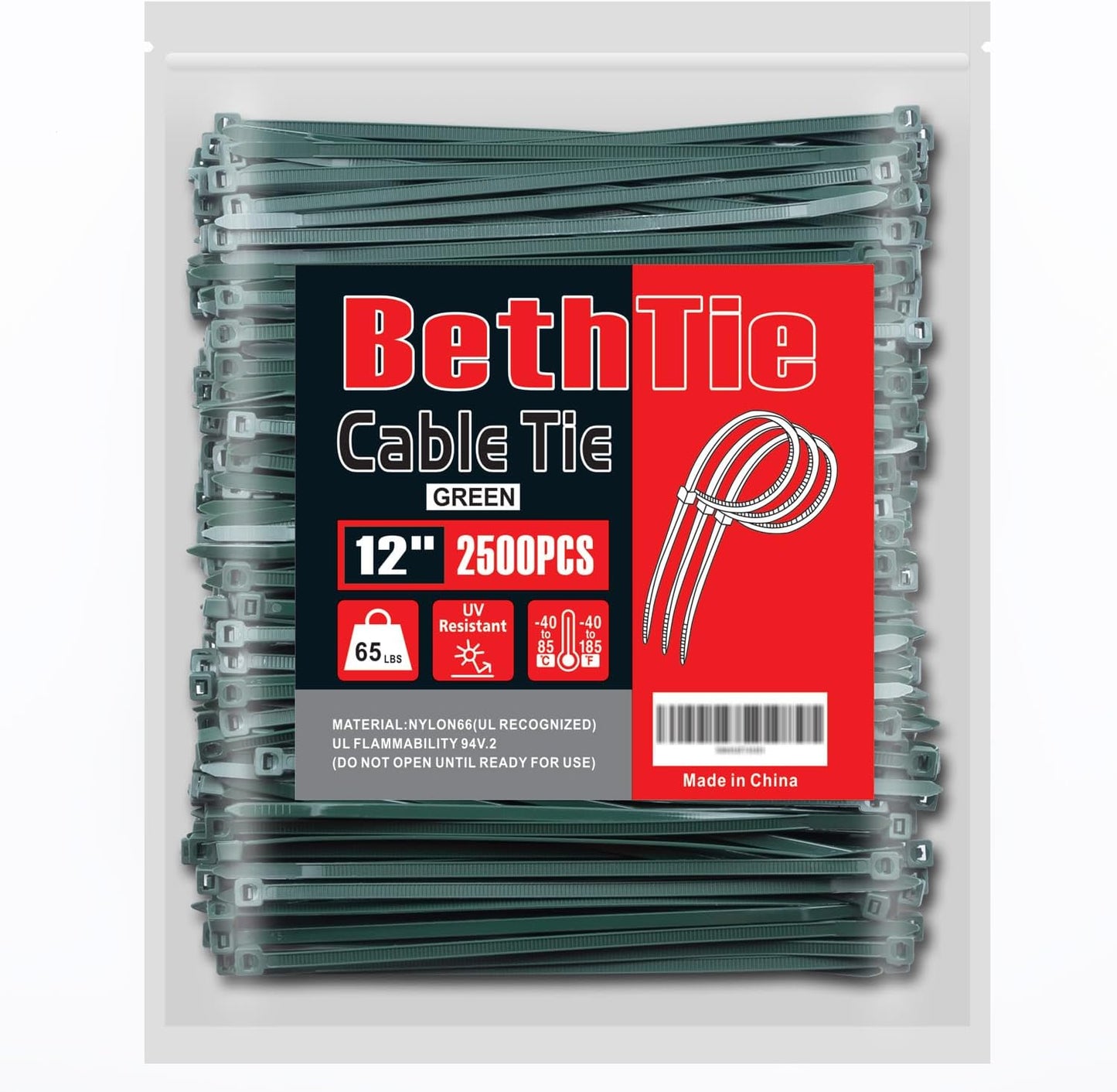 12 Inch Garden Green Zip Ties for All Your Bundling Needs