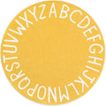 Round Kids Play Rug Alphabet Nursery Area Rug 63 in - Soft Play Mat