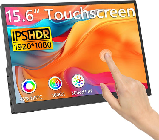 Portable 15.6'' Touchscreen Monitor: FHD IPS HDR