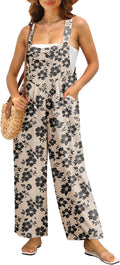 Trendy Boho Wide Leg Overalls for Women by IWOLLENCE