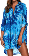 Women's Swimsuit Beach Cover Up Shirt Beach Dress - Lightweight