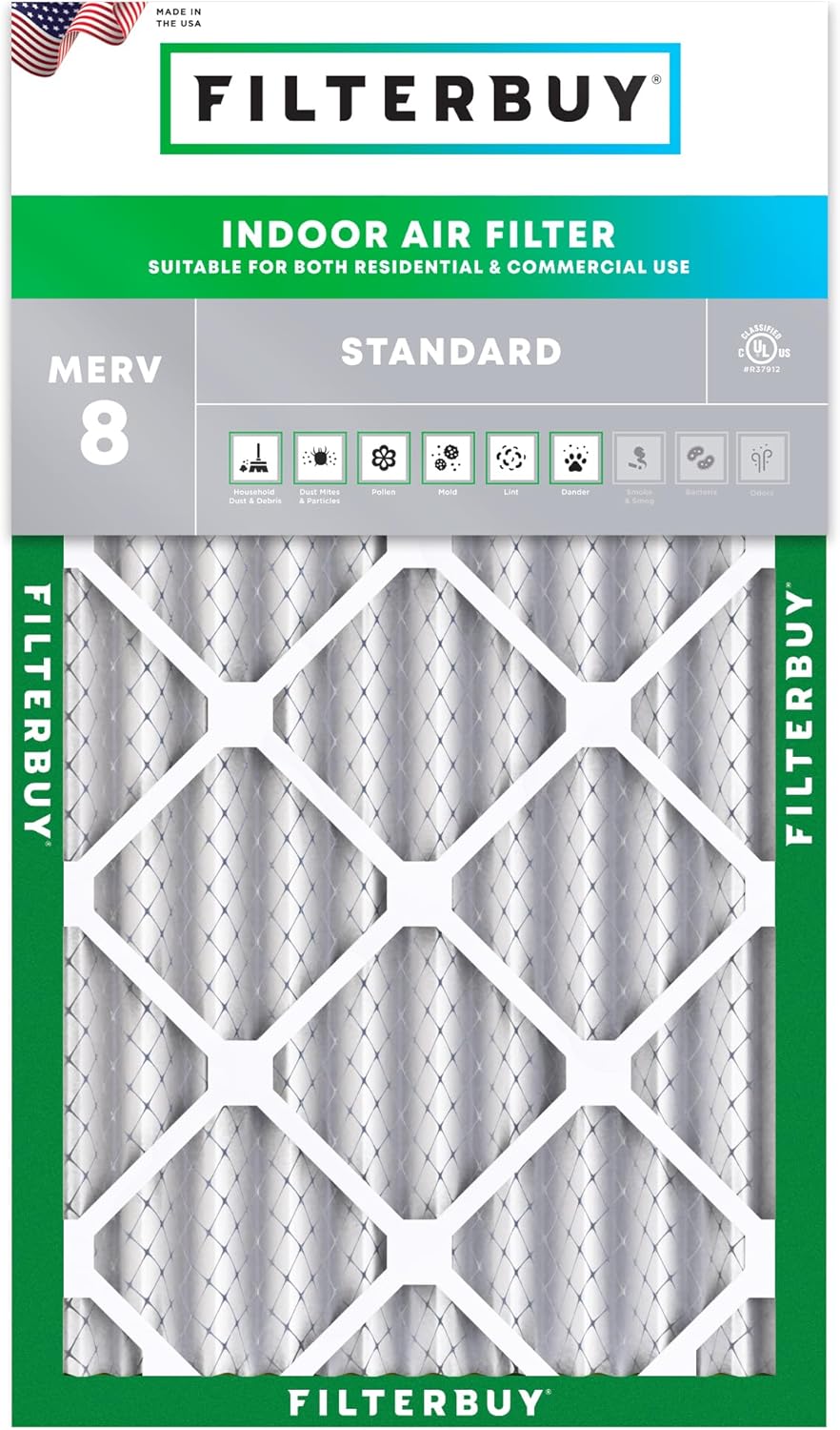 Filterbuy 16x24x4 Air Filter for Dust and Allergy Defense