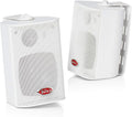 Boss Audio MR4.3W 4-in Marine Enclosed Speaker System - Compact Power