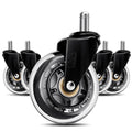Office ChairWheels - Smooth Durable Rubber Universal Replacement