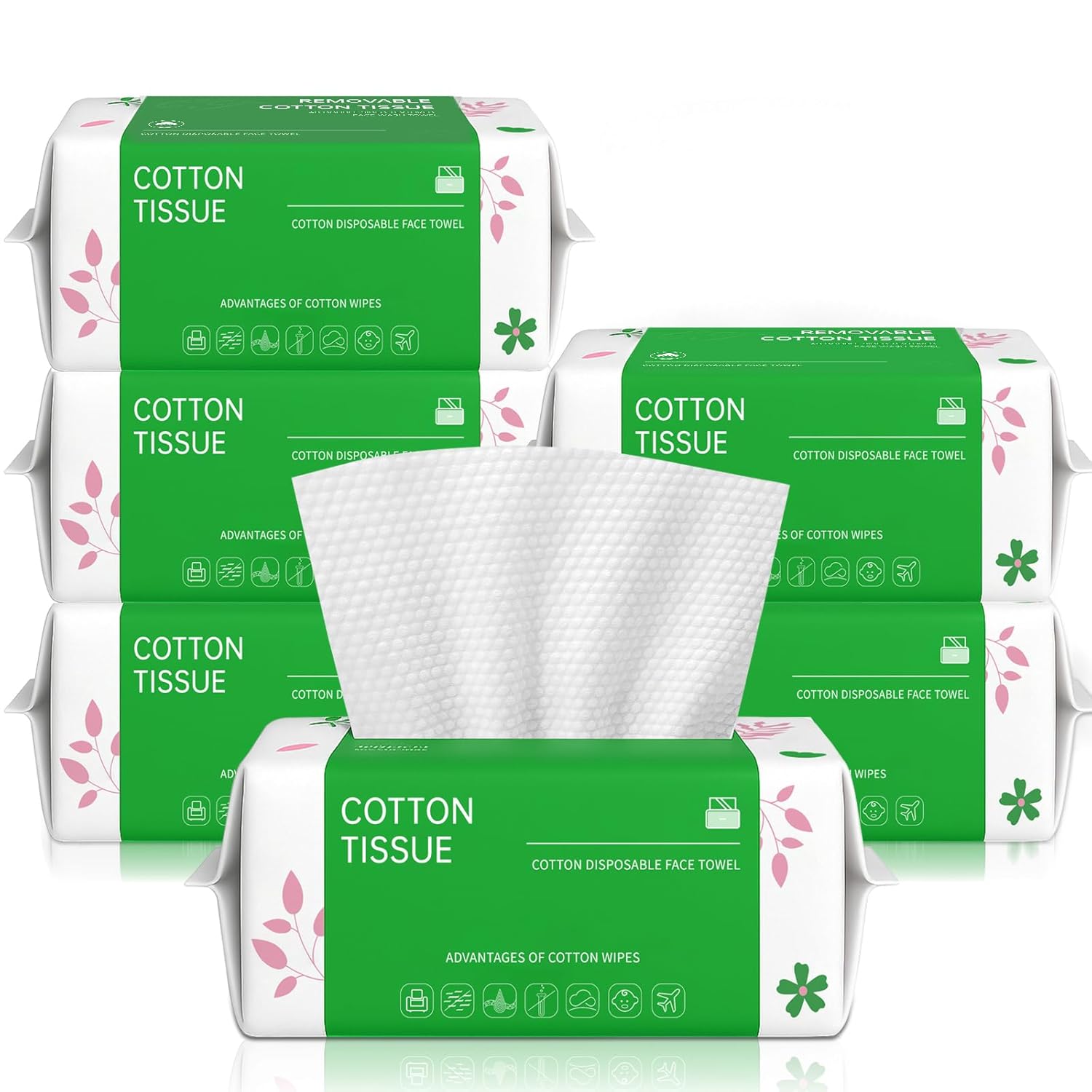 Biodegradable Disposable Face Towels for Sensitive Skin Care
