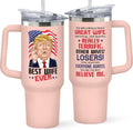 Gifts for Wife from Husband 40 Oz Pink Tumbler - Romantic Drinkware