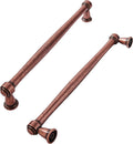 khtumeware 10 Pack 8 in Antique Copper Cabinet Pulls - Solid, Stylish