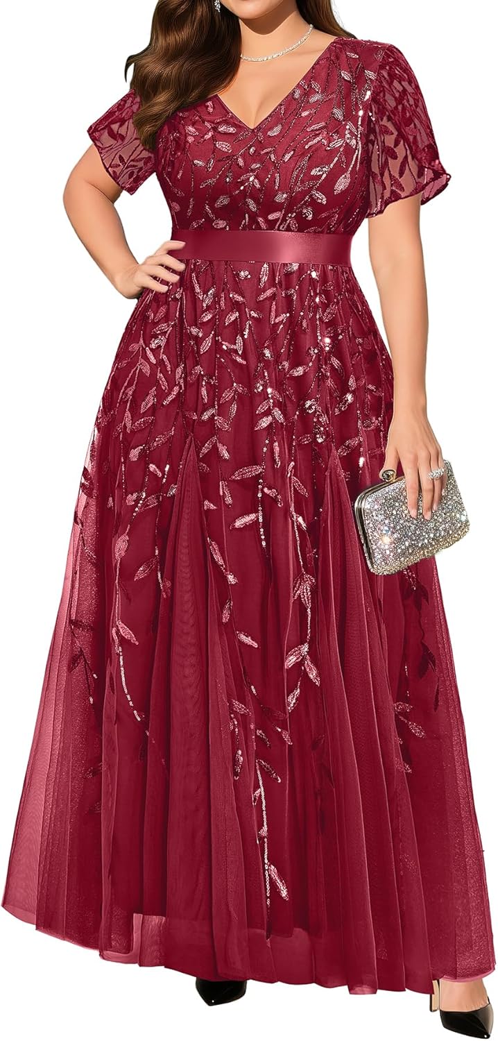 Plus Size Formal Dresses for Evening Gowns and Weddings