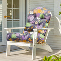 Adirondack Chair Cushion Waterproof 44in High Back - Thick Comfort