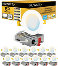 4 in Ultra-Thin LED Recessed Lighting 5CCT 12 Pack - Slim Canless